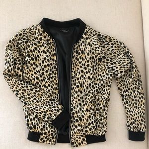 Leopard Bomber Jacket